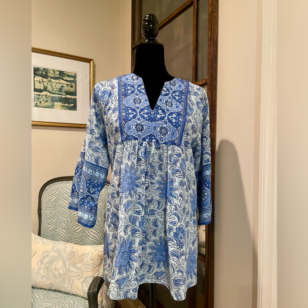 Bella Tu Cotton Tunic Top Like New!!!